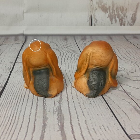 Puppy Dog Basset Hound Figurines Set of 3 Homco Home Interiors #1407 - Picture 5 of 10